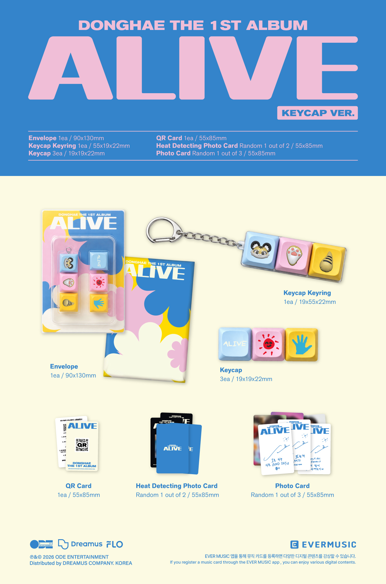 DONGHAE THE 1ST ALBUM [ALIVE] 韓国正規輸入盤、予約販売決定！※STORE