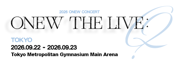 『2026 ONEW CONCERT［ONEW THE LIVE：Q］IN JAPAN』